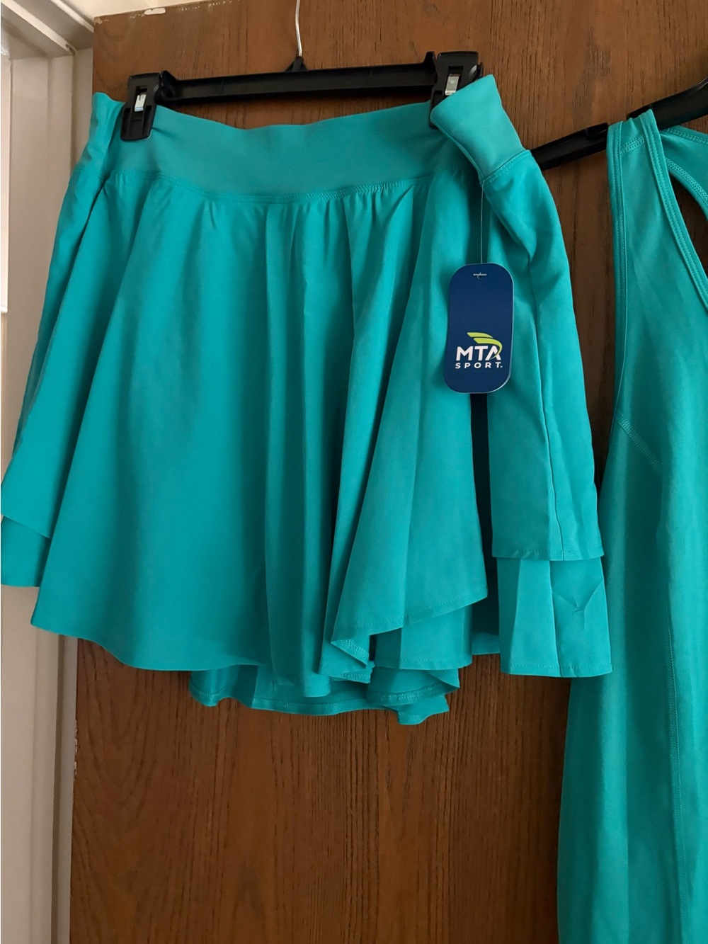 MTA Sport Teal Layered Circle Skater Skirt NWT and Fila shirt gently worn.